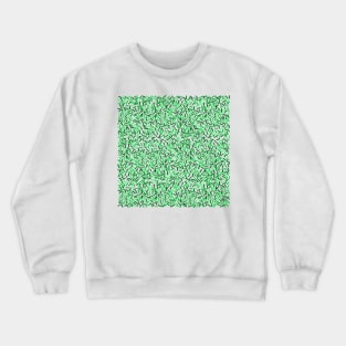 Green Sprinkles Pattern Crewneck Sweatshirt